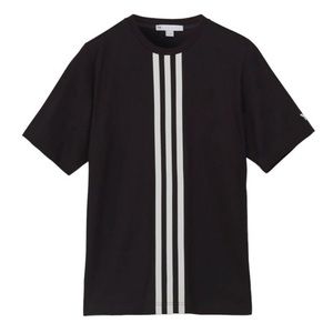 Y-3 SHORT SLEEVE CENTER FRONT STRIPES TEE Size Large NWOT